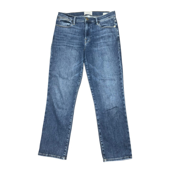 Frame Le High Straight Jeans Size 29 Blue cropped summer $225 - Picture 1 of 7